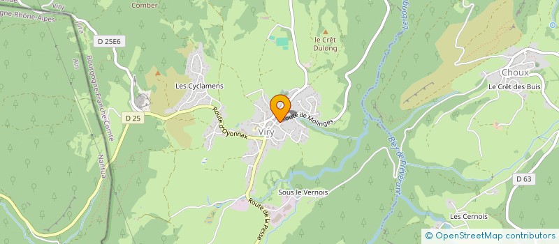 localisation de l'entreprise MONSIEUR FREDERIC COTTET-EMARD  VIRY