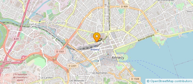 localisation de l'entreprise MONSIEUR FREDERIC COTTRET  ANNECY