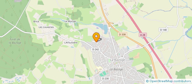 localisation de l'entreprise MONSIEUR FREDERIC COUBARD  LA BAZOGE