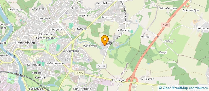 localisation de l'entreprise MONSIEUR FREDERIC COUFFIN  HENNEBONT