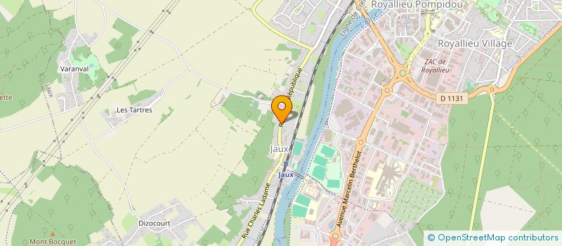 localisation de l'entreprise MONSIEUR FREDERIC COULON  JAUX