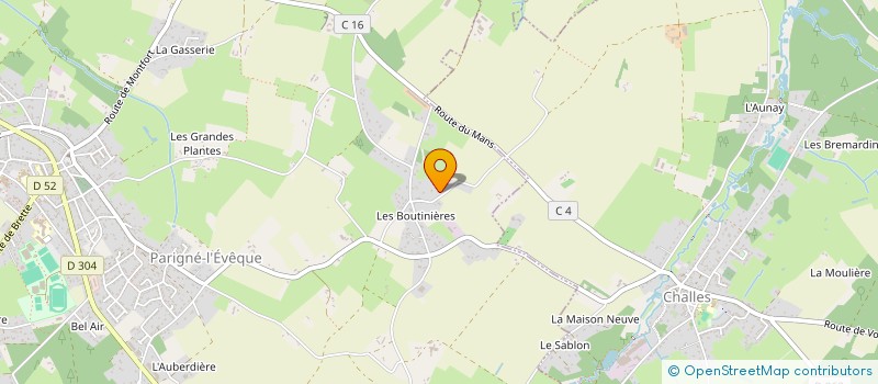 localisation de l'entreprise MONSIEUR FREDERIC COUNIL  PARIGNE-L'EVEQUE