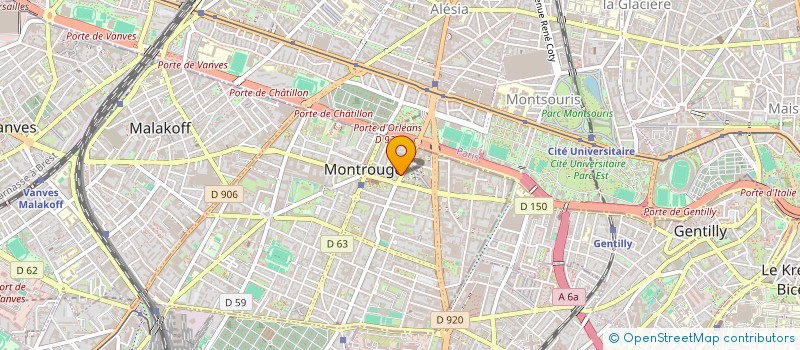 localisation de l'entreprise MONSIEUR FREDERIC COURANT  MONTROUGE