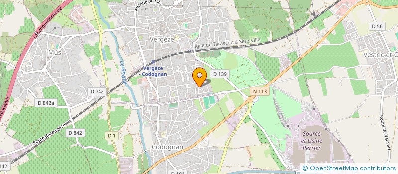 localisation de l'entreprise MONSIEUR FREDERIC COURBIER  VERGEZE