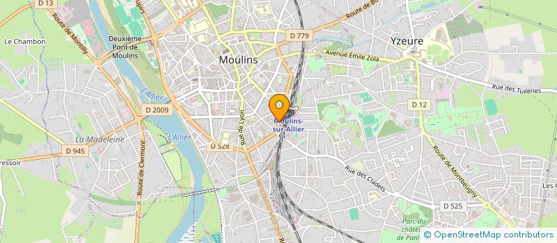 localisation de l'entreprise MONSIEUR FREDERIC COURDAVAULT à MOULINS