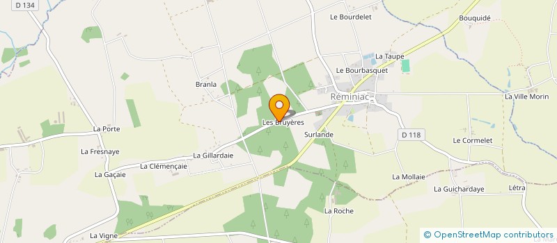 localisation de l'entreprise MONSIEUR FREDERIC COURTEL  REMINIAC