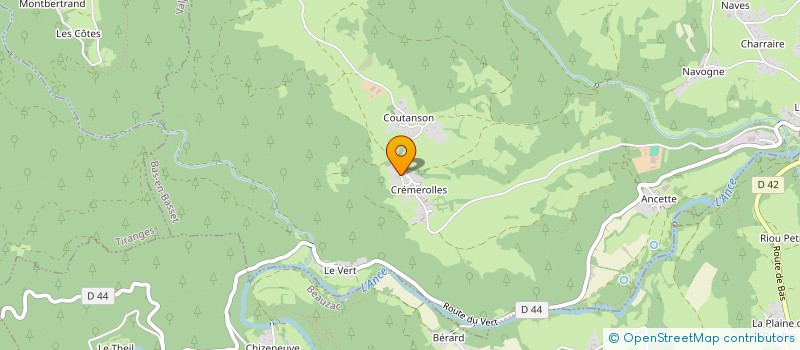 localisation de l'entreprise MONSIEUR FREDERIC COUTENSON  BAS-EN-BASSET