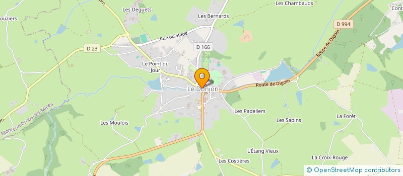 localisation de l'entreprise MONSIEUR FREDERIC COUTY à LE DONJON