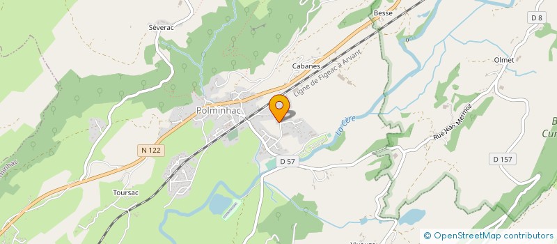 localisation de l'entreprise MONSIEUR FREDERIC CRANTELLE à POLMINHAC