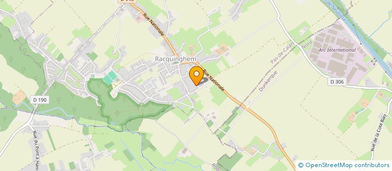 localisation de l'entreprise MONSIEUR FREDERIC CRESSON  RACQUINGHEM