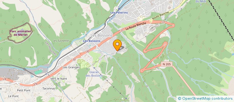 localisation de l'entreprise MONSIEUR FREDERIC CRESTIN  CHAMONIX-MONT-BLANC