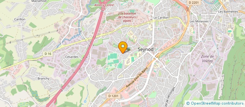 localisation de l'entreprise MONSIEUR FREDERIC CRETALLAZ à ANNECY