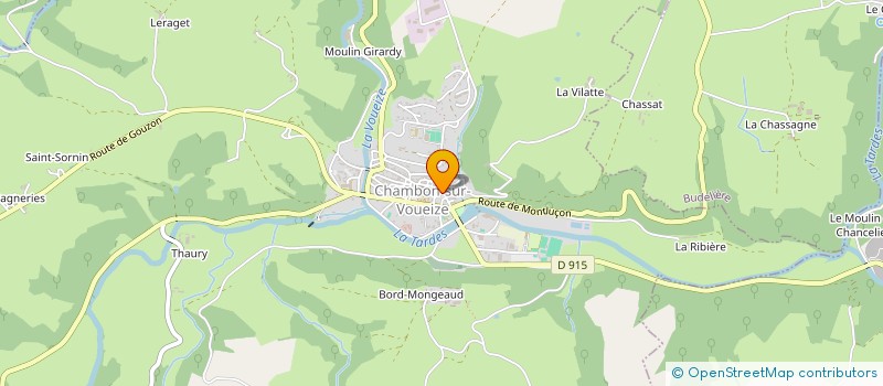 localisation de l'entreprise MONSIEUR FREDERIC CREUZON à CHAMBON-SUR-VOUEIZE