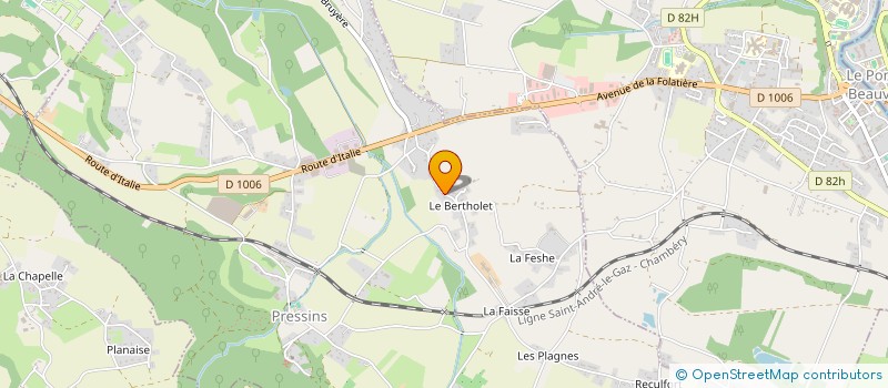 localisation de l'entreprise MONSIEUR FREDERIC CROCHET  PRESSINS