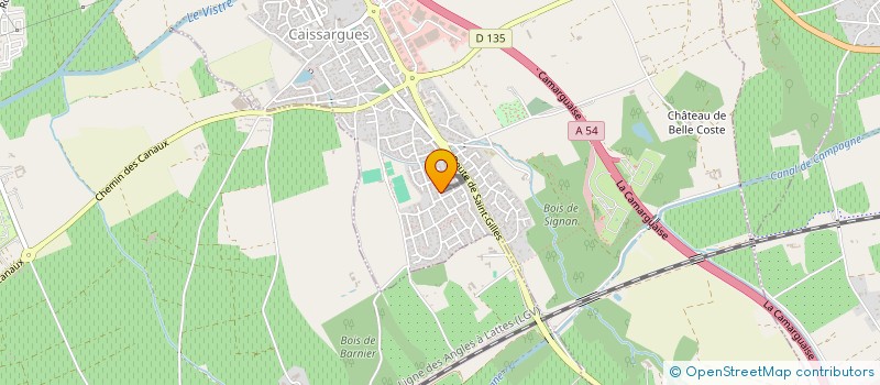 localisation de l'entreprise MONSIEUR FREDERIC CROS  CAISSARGUES