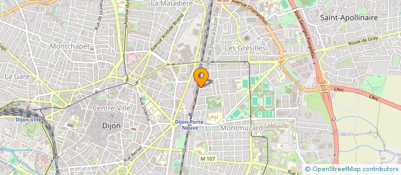 localisation de l'entreprise MONSIEUR FREDERIC CROTET à DIJON