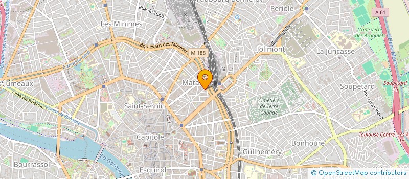 localisation de l'entreprise MONSIEUR FREDERIC CROUZIL à TOULOUSE
