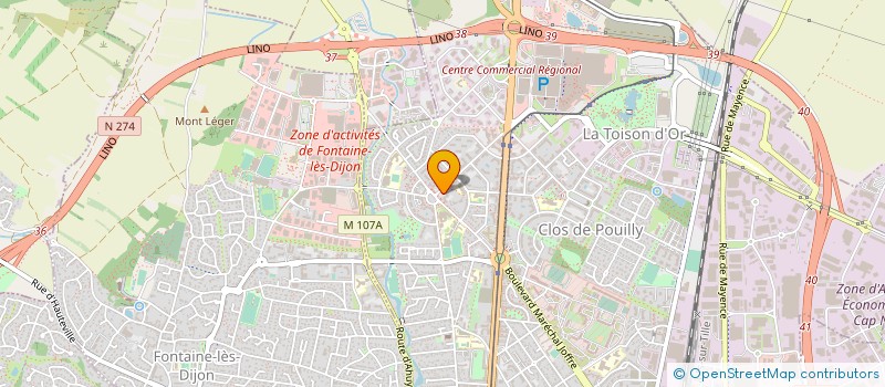 localisation de l'entreprise MONSIEUR FREDERIC CUBILLE à DIJON