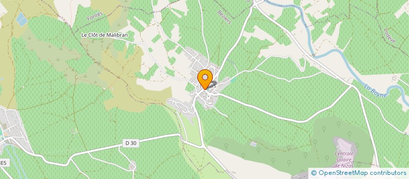 localisation de l'entreprise MONSIEUR FREDERIC CURAN  NIZAS