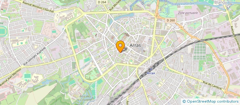 localisation de l'entreprise MONSIEUR FREDERIC CUVILLON à ARRAS