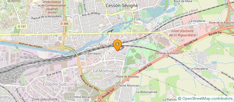 localisation de l'entreprise MONSIEUR FREDERIC CYPRIEN  CESSON-SEVIGNE