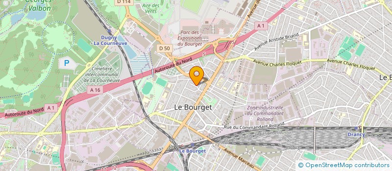 localisation de l'entreprise MONSIEUR FREDERIC CYRIL LUDOV DOROTHE à LE BOURGET