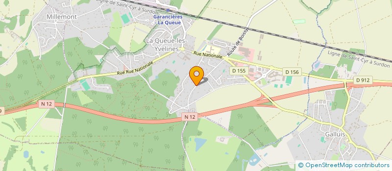 localisation de l'entreprise MONSIEUR FREDERIC D'AUTREAUX  LA QUEUE-LES-YVELINES