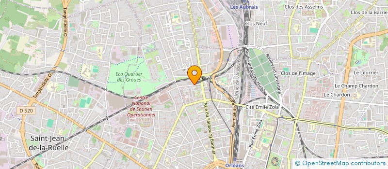 localisation de l'entreprise MONSIEUR FREDERIC D'INCAU à ORLEANS