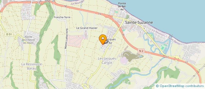 localisation de l'entreprise MONSIEUR FREDERIC DAGARD  SAINTE-SUZANNE