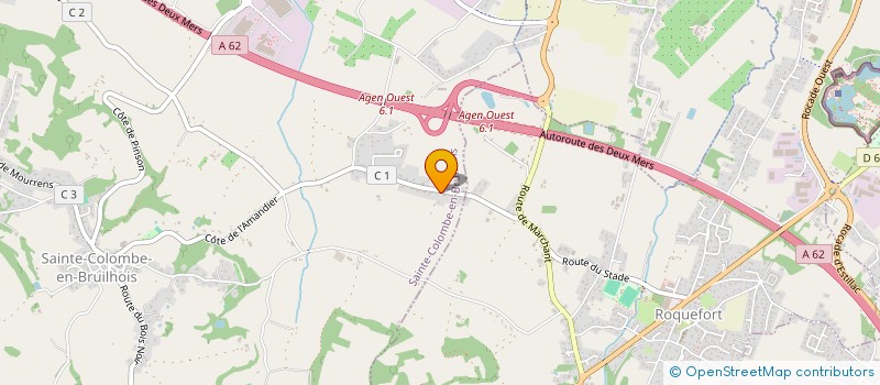 localisation de l'entreprise MONSIEUR FREDERIC DAILLE  SAINTE-COLOMBE-EN-BRUILHOIS