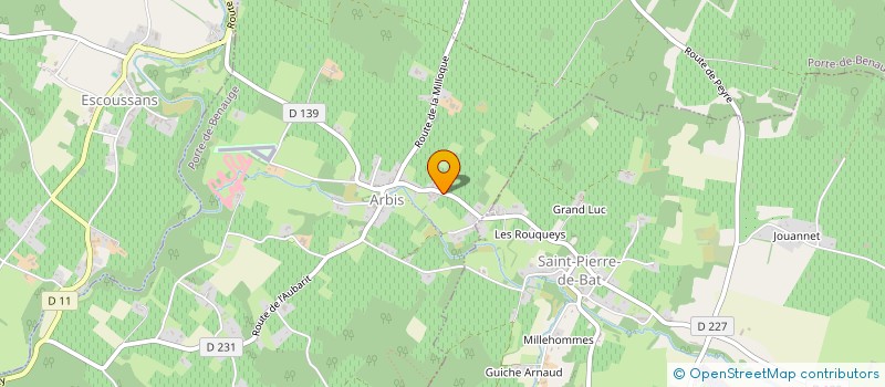 localisation de l'entreprise MONSIEUR FREDERIC DAL'CIN  TARGON