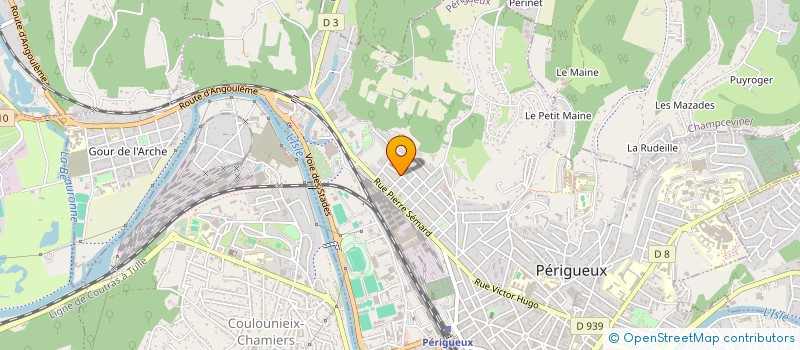 localisation de l'entreprise MONSIEUR FREDERIC DALBAVIE à PERIGUEUX