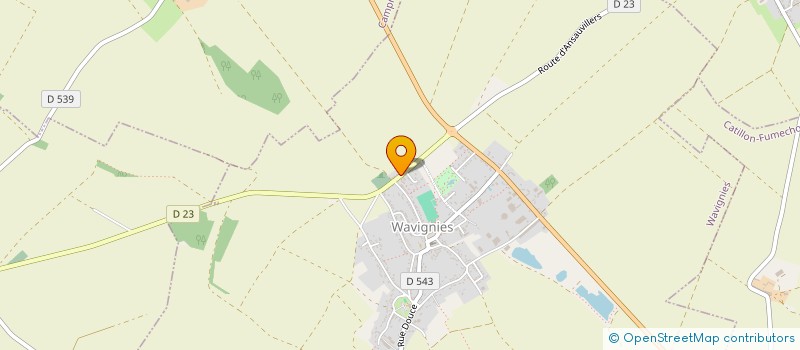 localisation de l'entreprise MONSIEUR FREDERIC DALUZEAU  WAVIGNIES