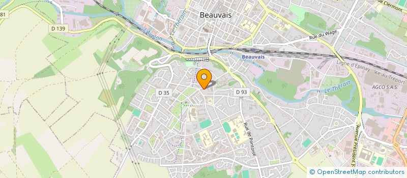 localisation de l'entreprise MONSIEUR FREDERIC DAMINELLI  BEAUVAIS