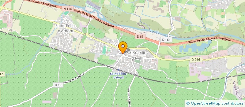 localisation de l'entreprise MONSIEUR FREDERIC DANGIN  SAINT-FELIU-D'AVALL