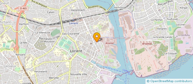 localisation de l'entreprise MONSIEUR FREDERIC DANGUIRAL à LORIENT