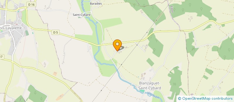 localisation de l'entreprise MONSIEUR FREDERIC DANIAU  BLANZAGUET-SAINT-CYBARD