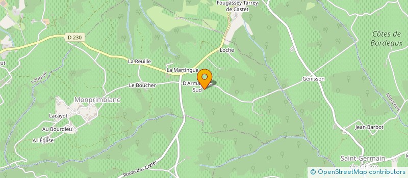 localisation de l'entreprise MONSIEUR FREDERIC DANIEL  MONPRIMBLANC