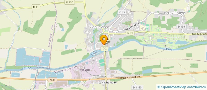 localisation de l'entreprise MONSIEUR FREDERIC DARGENTOLLE à VIC-SUR-AISNE