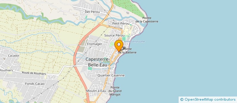 localisation de l'entreprise MONSIEUR FREDERIC DARMYN à CAPESTERRE BELLE EAU