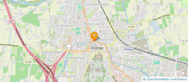 localisation de l'entreprise MONSIEUR FREDERIC DARRIBEROUGE à ORANGE