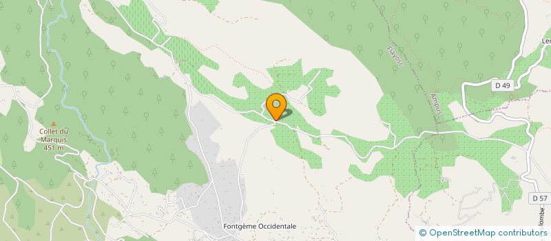 localisation de l'entreprise MONSIEUR FREDERIC DARRIGADE  FLAYOSC