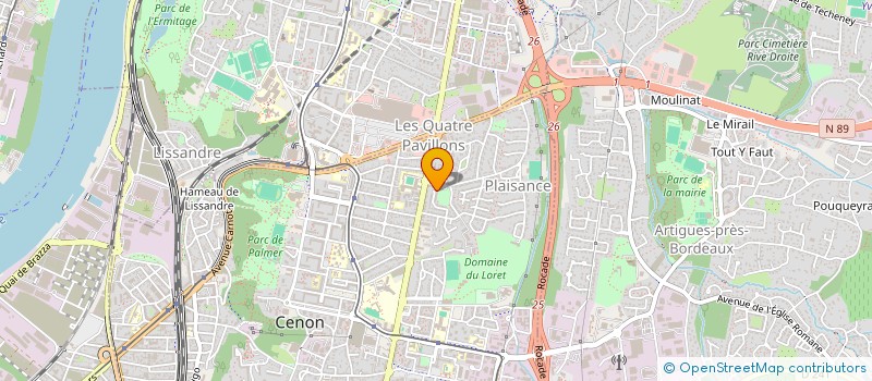 localisation de l'entreprise MONSIEUR FREDERIC DARROZES  CENON