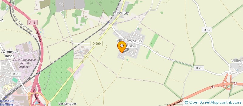 localisation de l'entreprise MONSIEUR FREDERIC DAS NEVES  VILLAINES-SOUS-BOIS