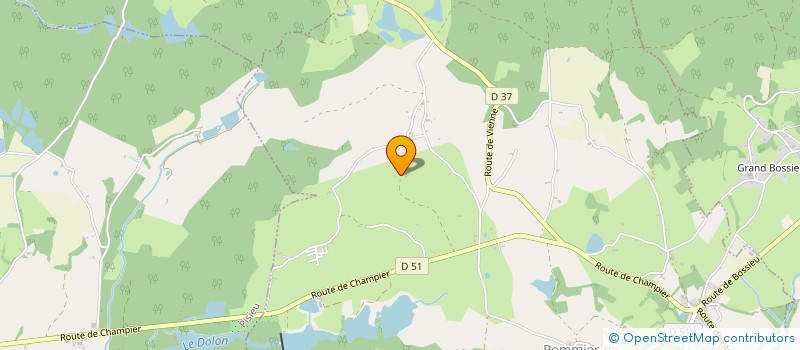 localisation de l'entreprise MONSIEUR FREDERIC DAVID  POMMIER-DE-BEAUREPAIRE