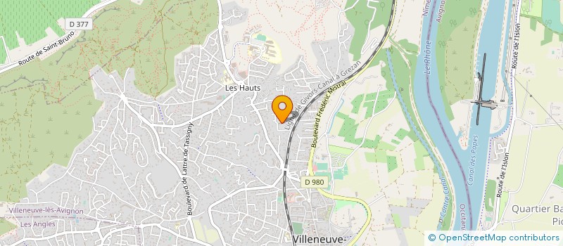 localisation de l'entreprise MONSIEUR FREDERIC DAVID  VILLENEUVE-LES-AVIGNON