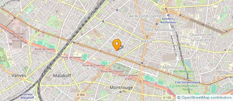 localisation de l'entreprise MONSIEUR FREDERIC DAYRE  PARIS 14