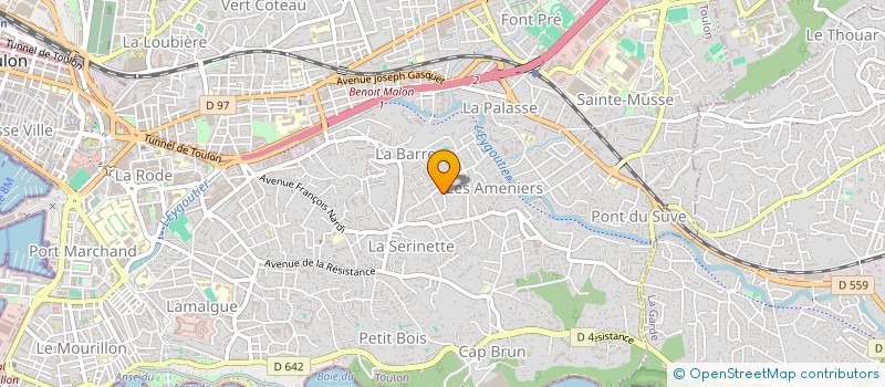 localisation de l'entreprise MONSIEUR FREDERIC DAZIANO à TOULON