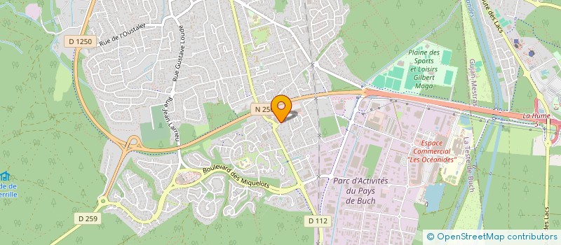 localisation de l'entreprise MONSIEUR FREDERIC DE JOUSSINEAU DE TOURDONNET à LA TESTE-DE-BUCH