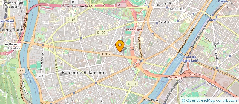localisation de l'entreprise MONSIEUR FREDERIC DE MARTELAERE à BOULOGNE-BILLANCOURT